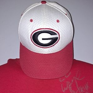 Nike Georgia Bulldog Red and White fitted Cap. Vintage, please Ask for pictures